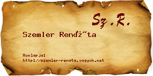 Szemler Renáta névjegykártya